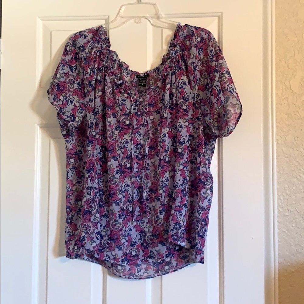 Floral skull shirt Torrid